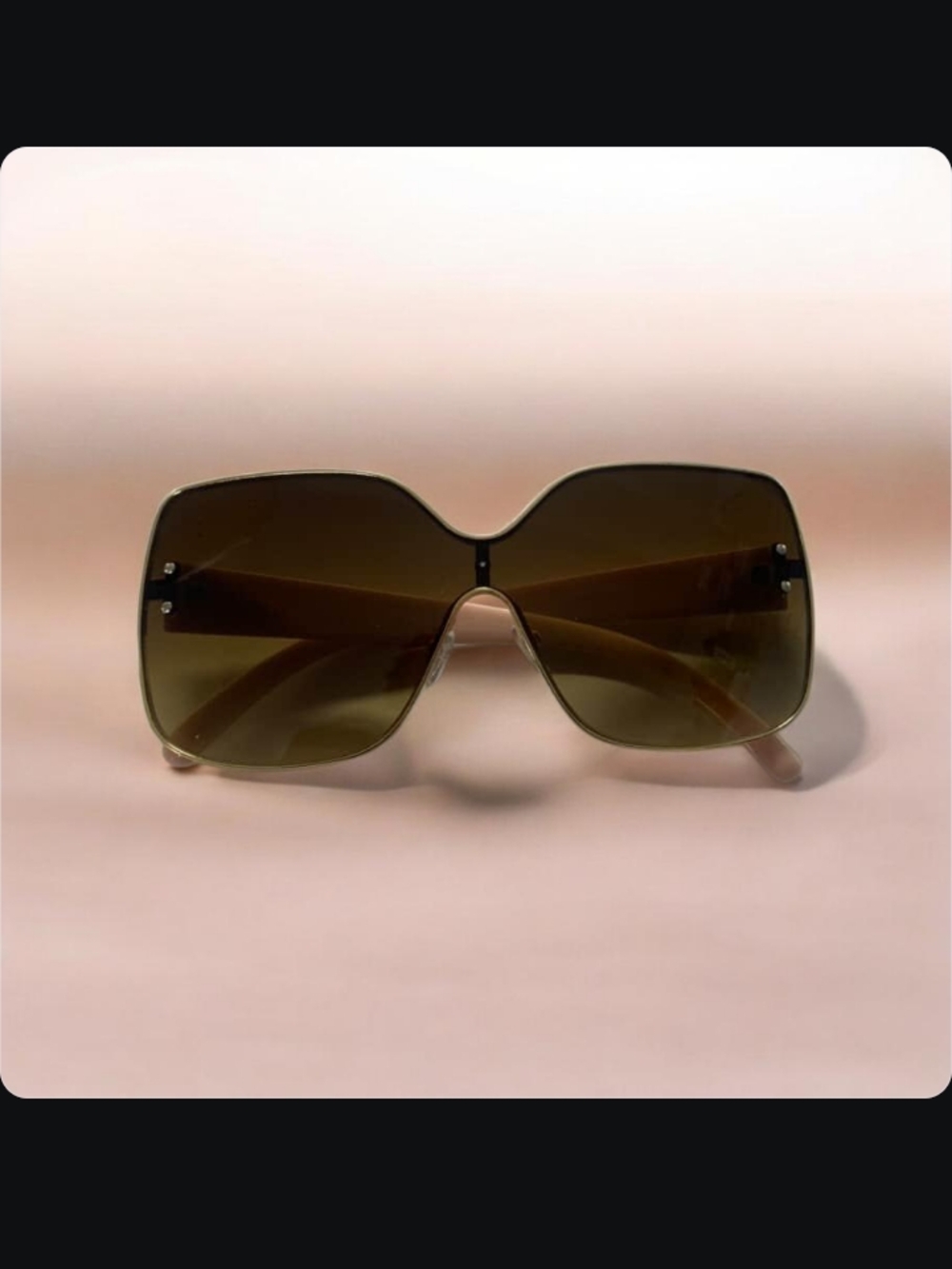 Oversized Brown Gradient Women's Sunglasses